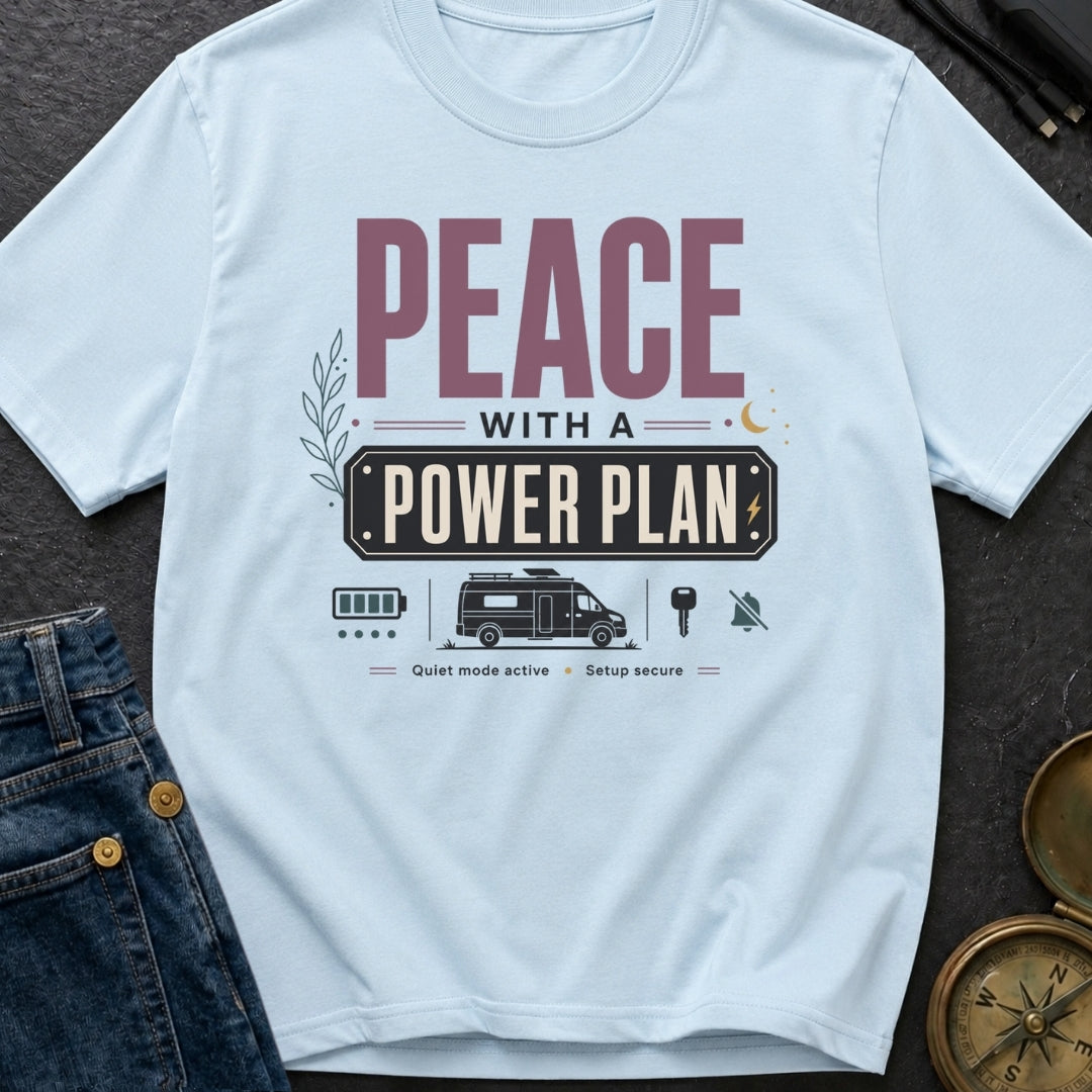 Peace With A Power Plan - T-Shirt