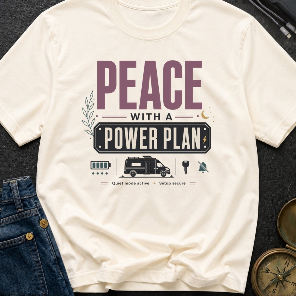 Peace With A Power Plan - T-Shirt