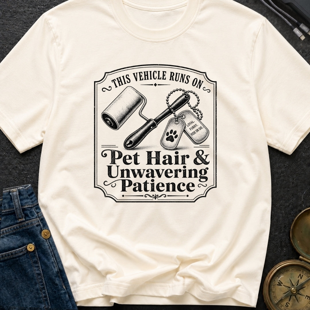 Powered By Pet Hair - T-Shirt