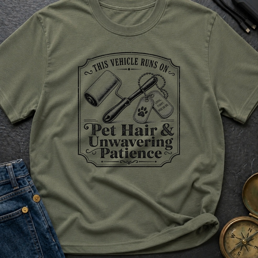 Powered By Pet Hair - T-Shirt