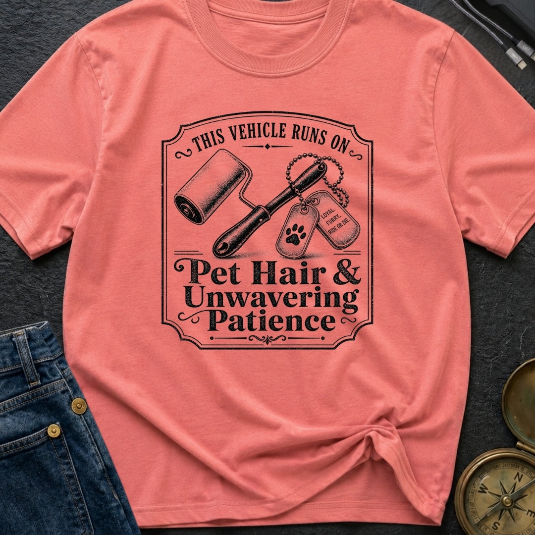 Powered By Pet Hair - T-Shirt