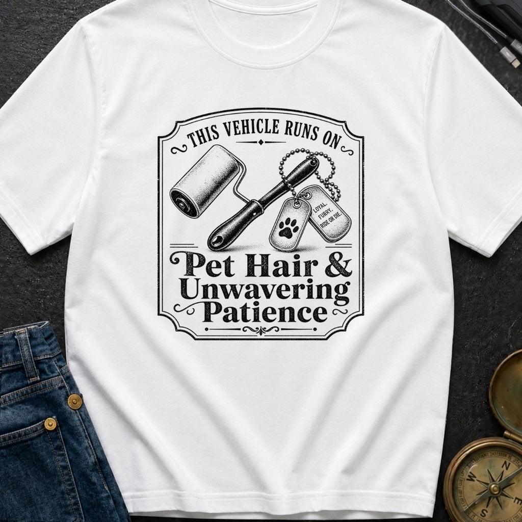 Powered By Pet Hair - T-Shirt