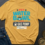 Pet Water Bowl Then Gas Pump - T-Shirt