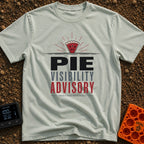 Zero Pie Visibility - T-Shirt in Bay - A graphic showing a slice of pie radiating lines like a sunburst over a horizontal...