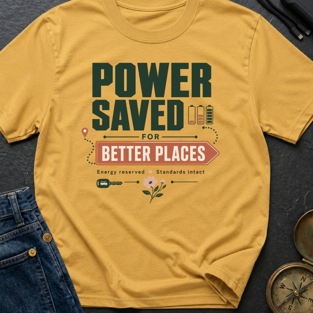 Power Saved For Better Places - T-Shirt