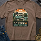 Caffeine And Campgrounds - T-Shirt