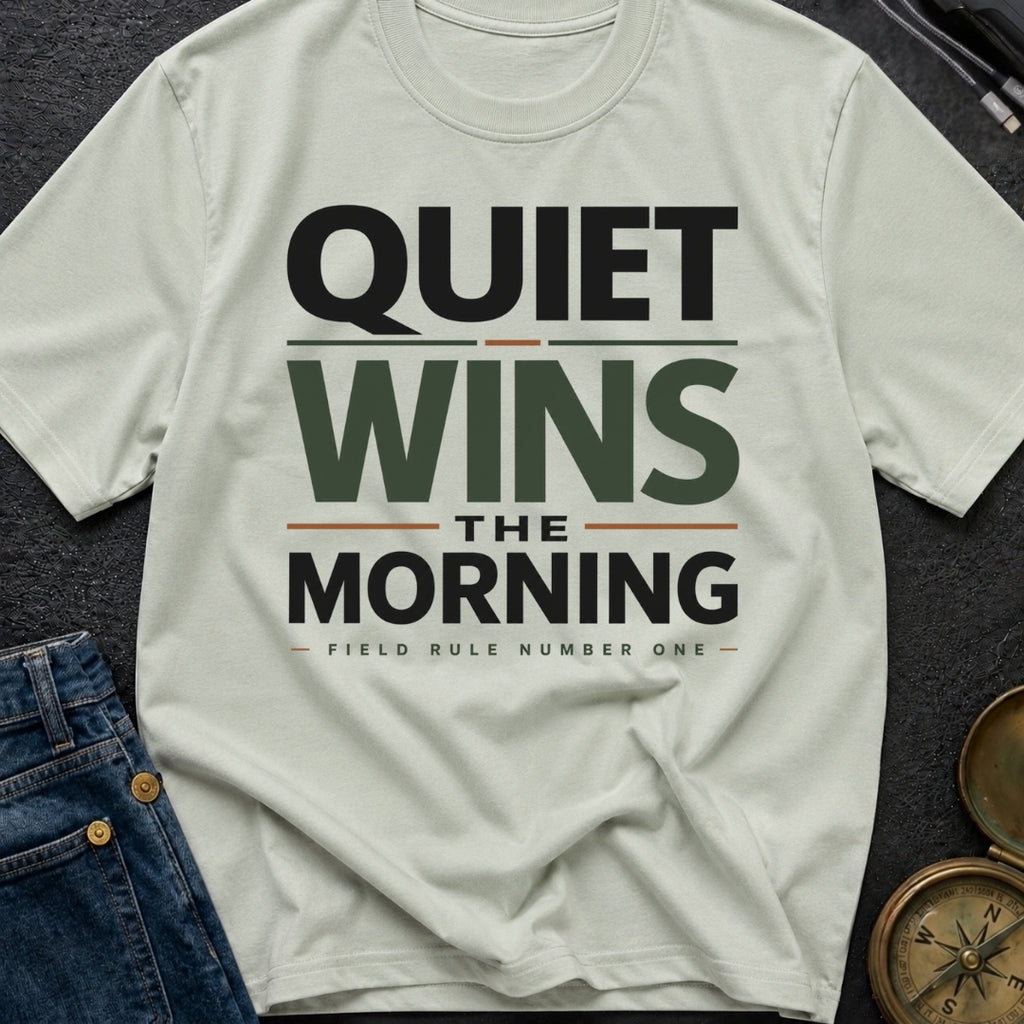 Quiet Wins The Morning - T-Shirt