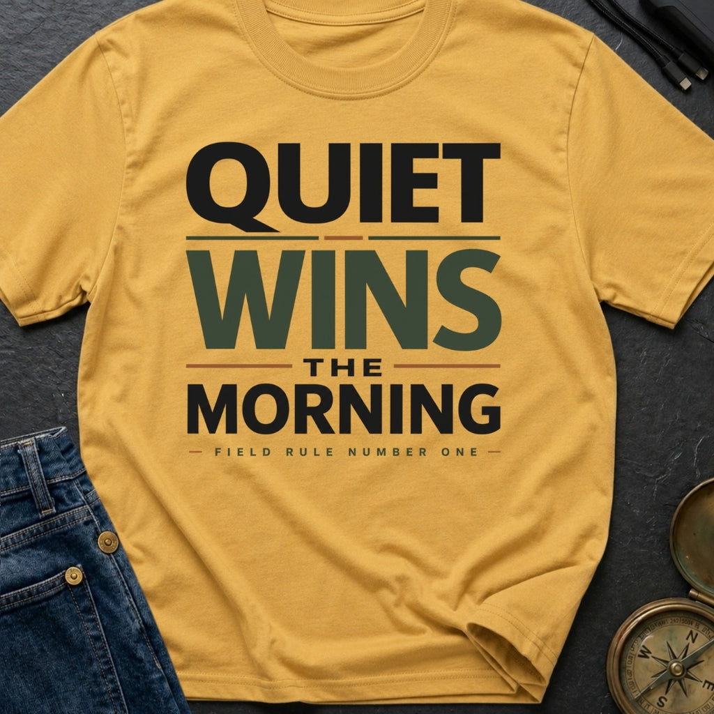 Quiet Wins The Morning - T-Shirt