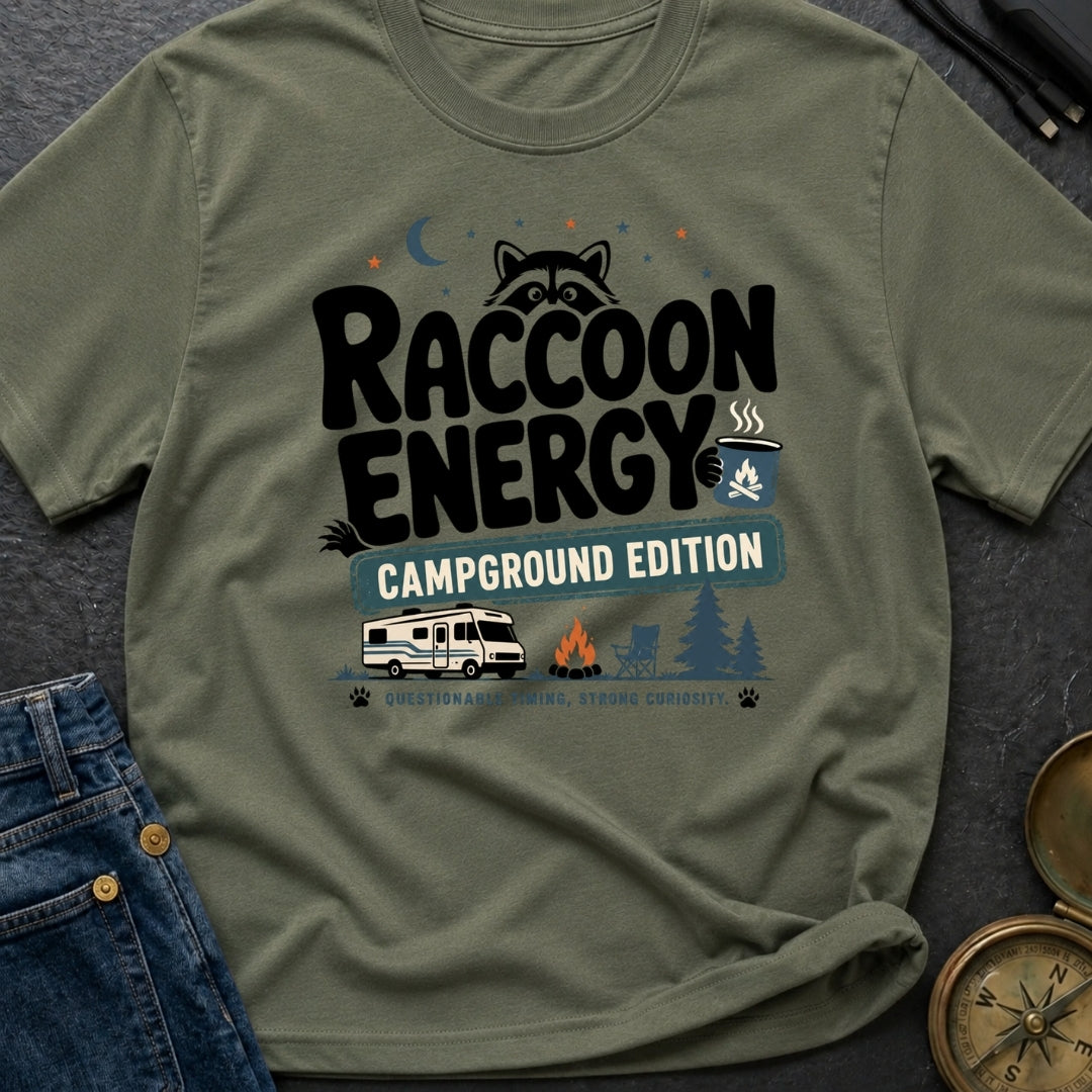 Raccoon Energy Campground Edition - T-Shirt