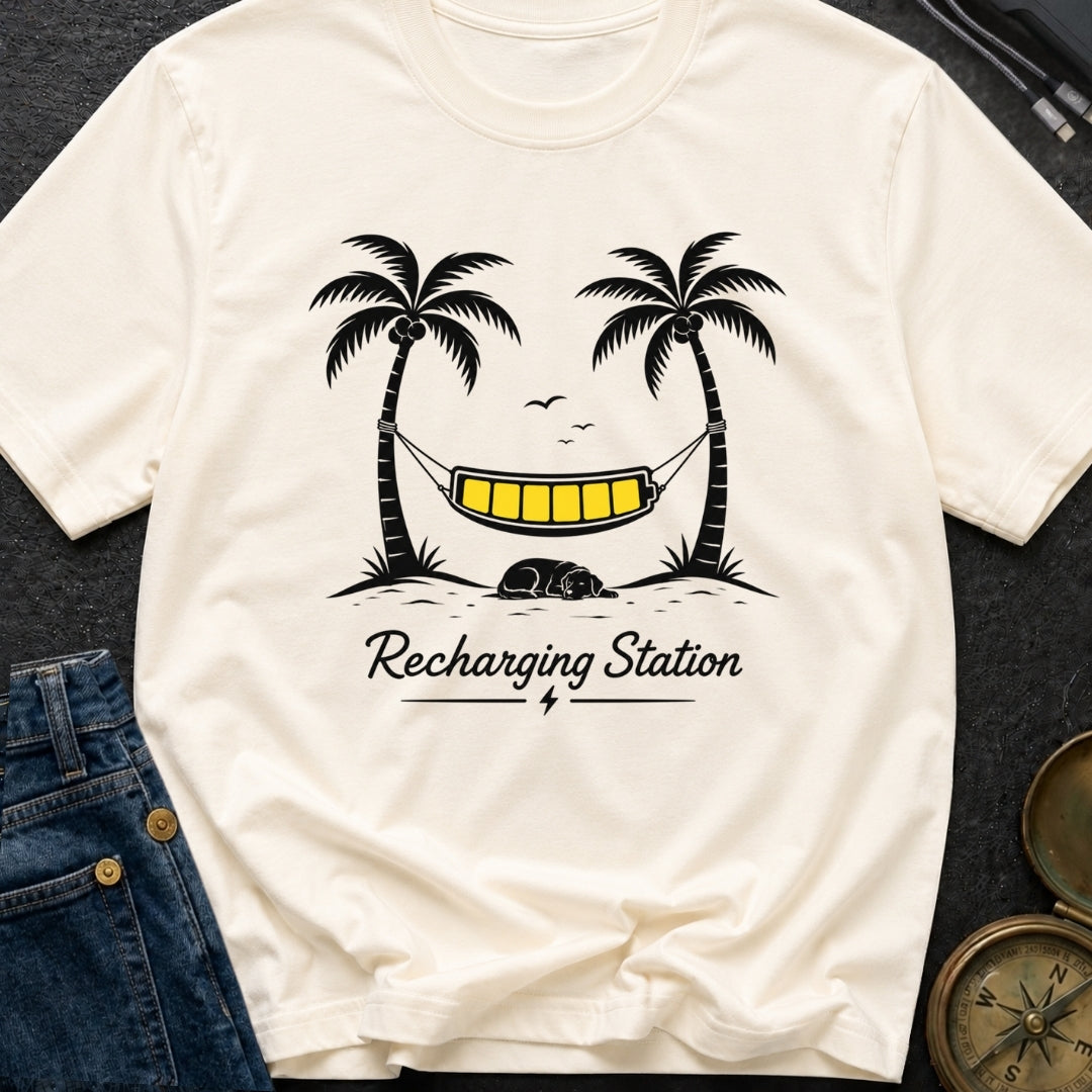 Unplug To Recharge - T-Shirt