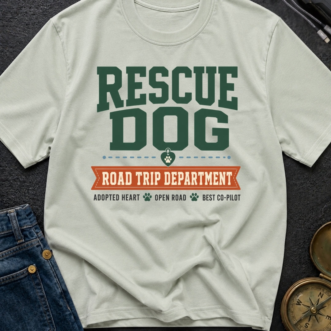 Rescue Dog Road Trip Department - T-Shirt