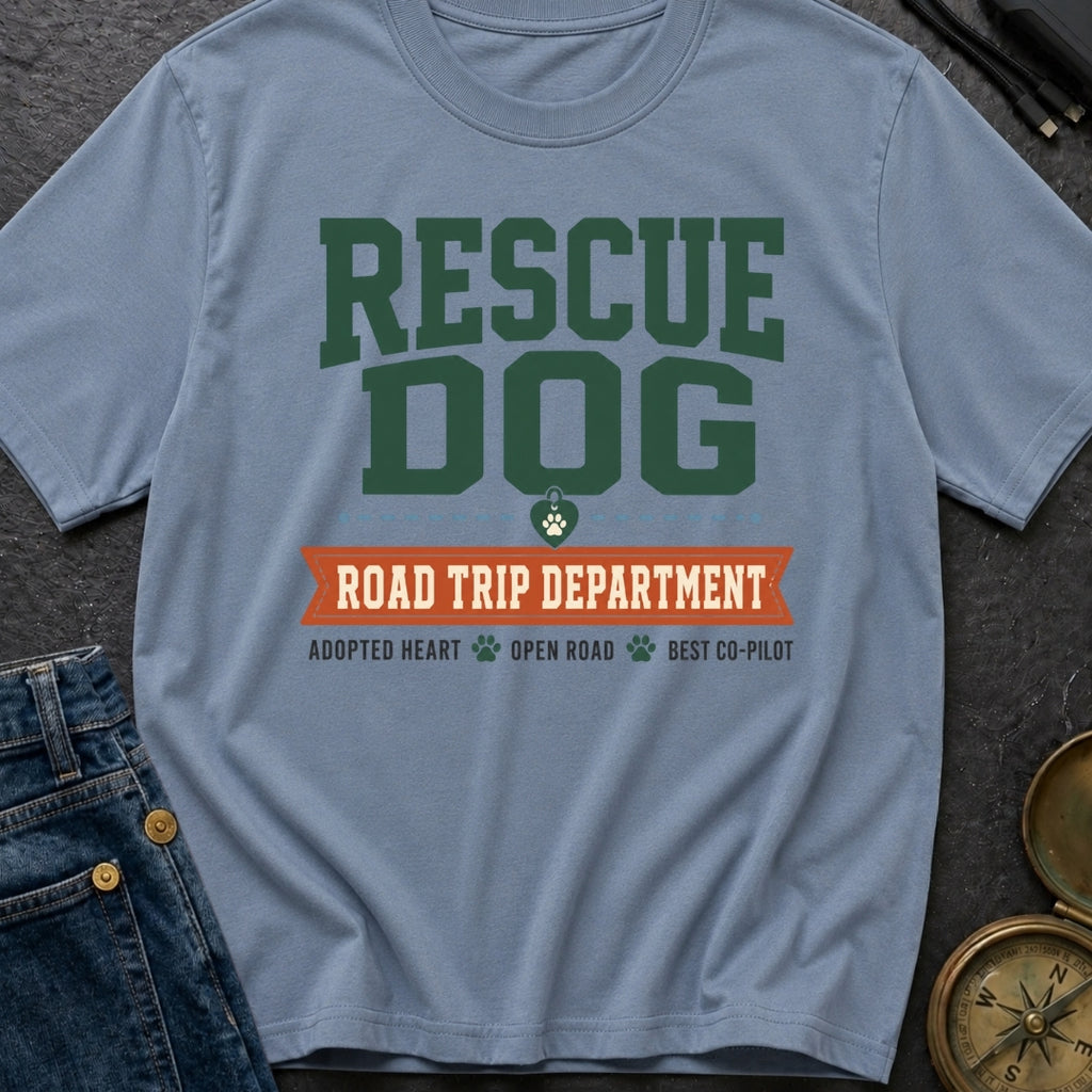 Rescue Dog Road Trip Department - T-Shirt