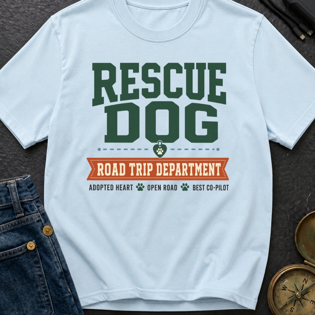 Rescue Dog Road Trip Department - T-Shirt