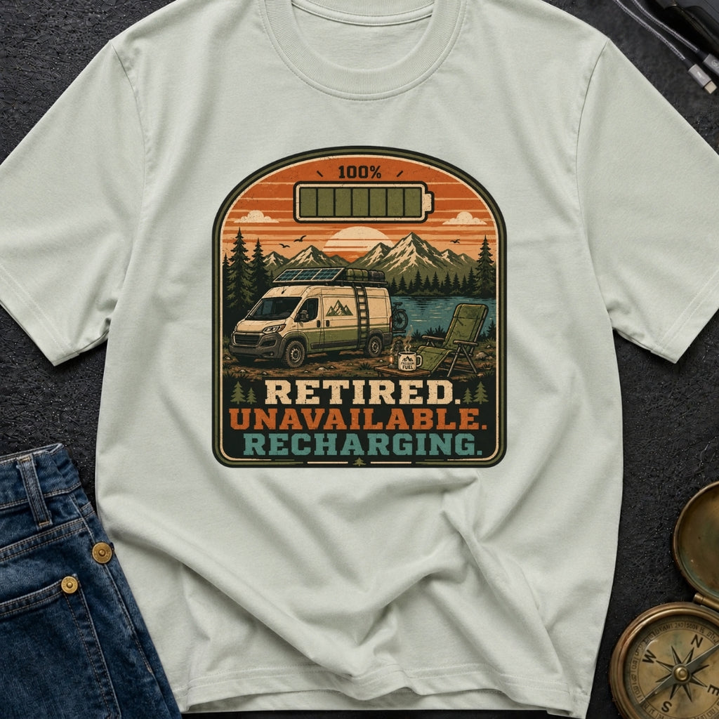 Retired And Recharging - T-Shirt