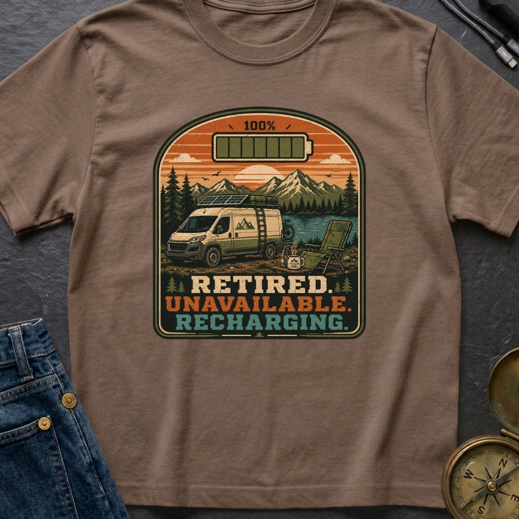 Retired To Recharge - T-Shirt