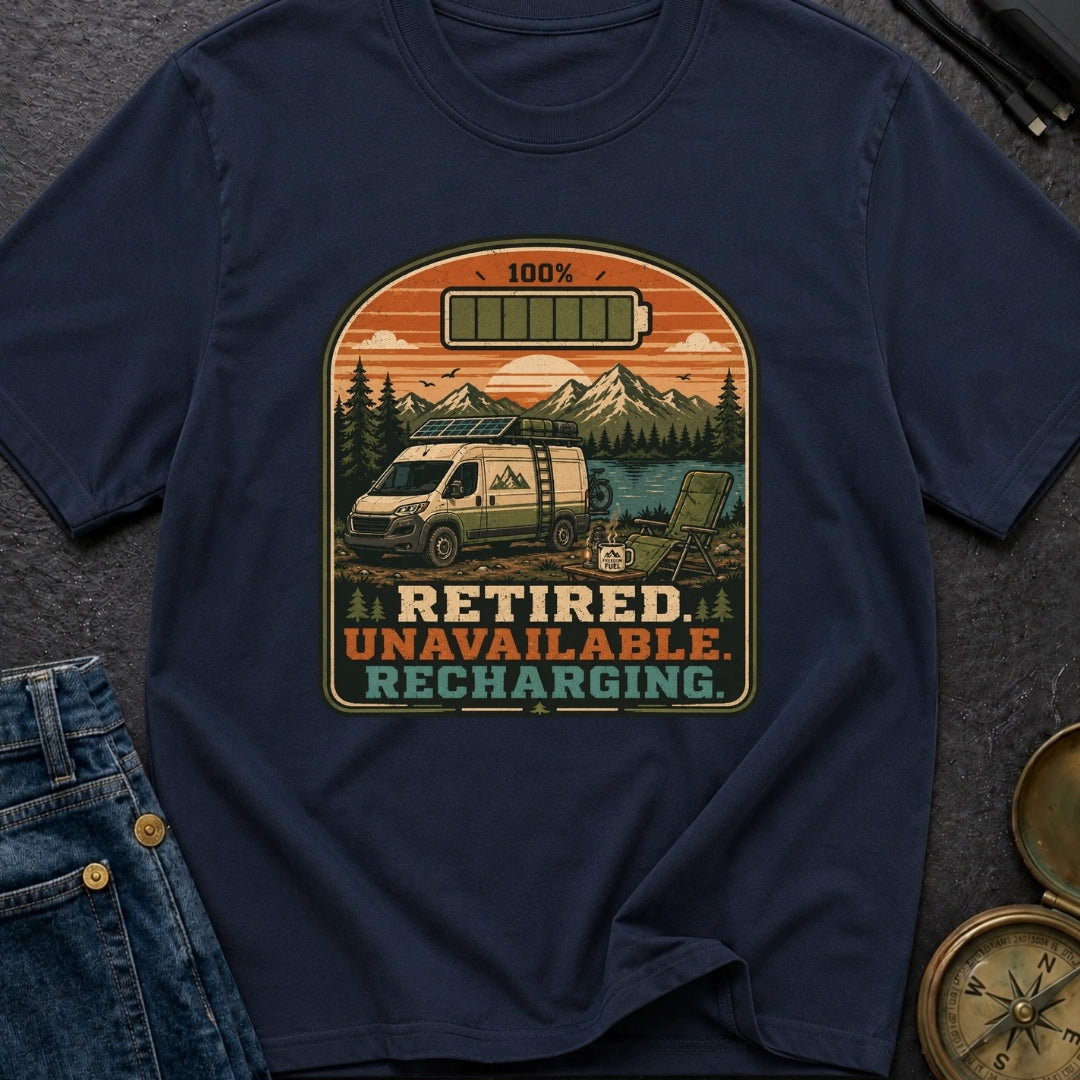 Retired To Recharge - T-Shirt
