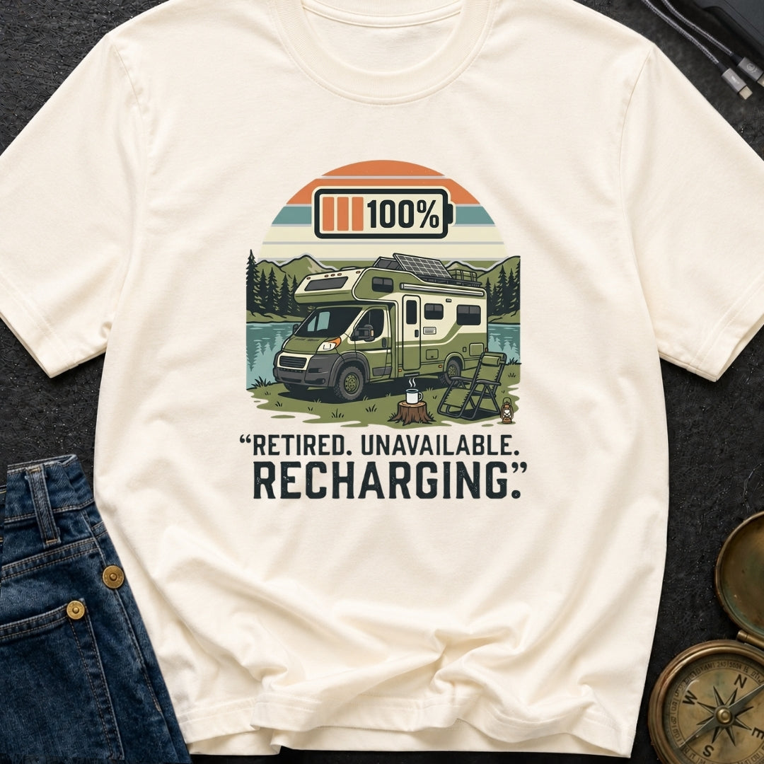 Retired Unavailable Recharging - T-Shirt