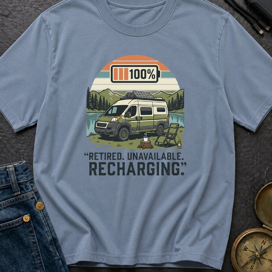 Retired And Recharging - T-Shirt