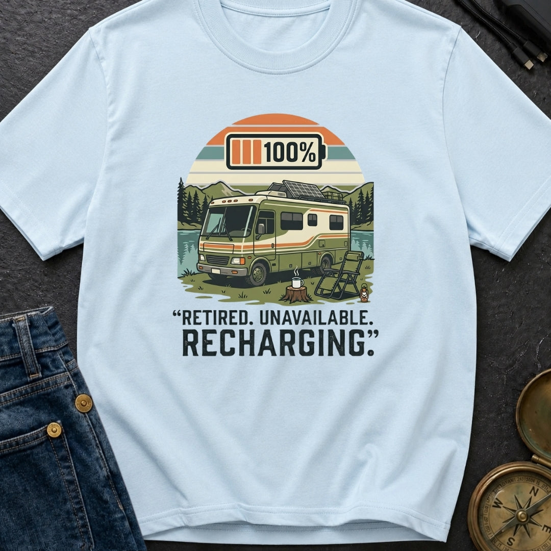 Retired Unavailable Recharging - T-Shirt