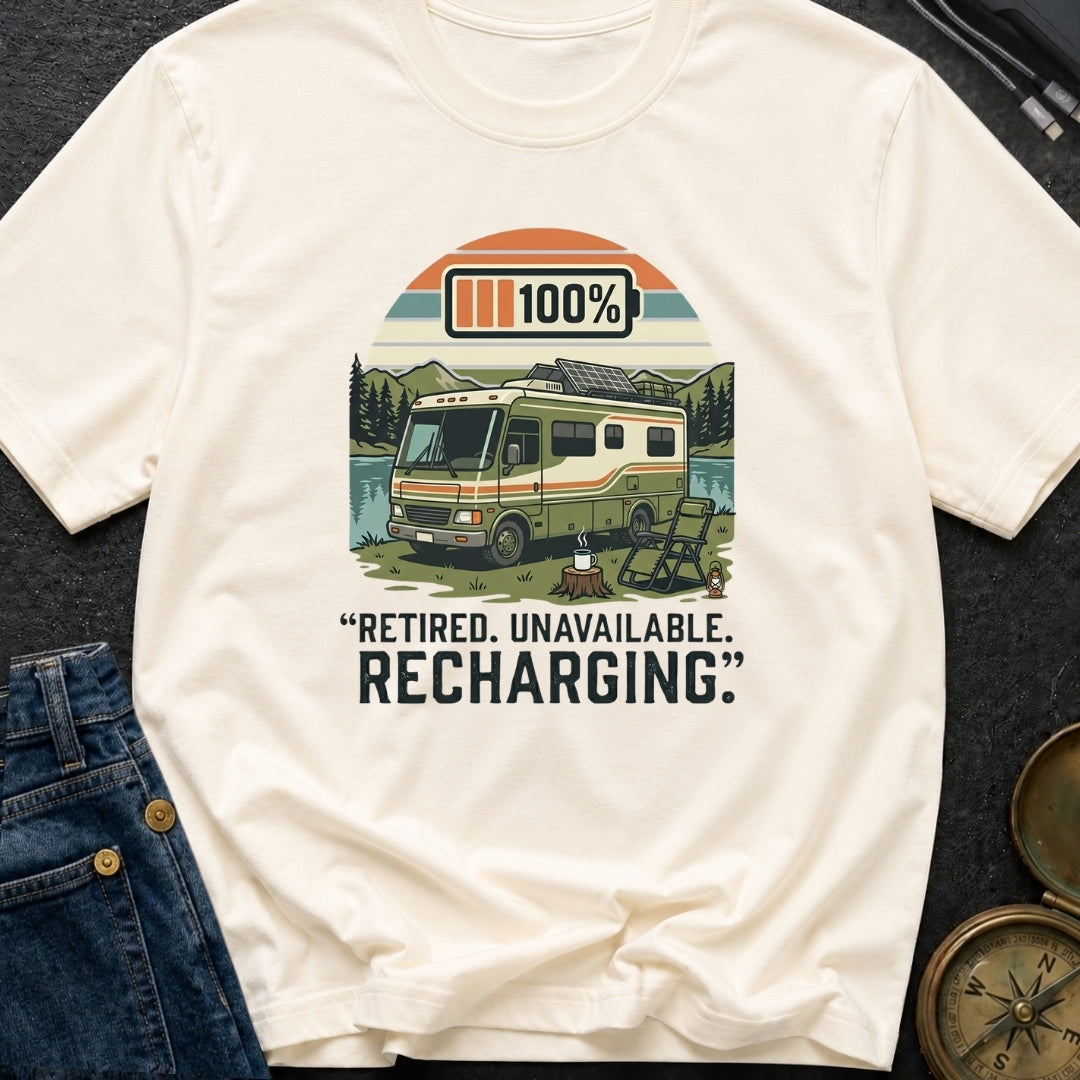 Retired Unavailable Recharging - T-Shirt