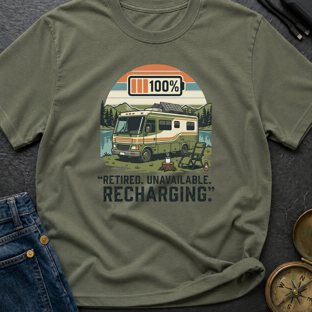 Retired Unavailable Recharging - T-Shirt