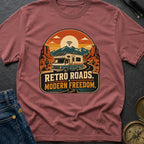 Retro Roads Modern Freedom - T-Shirt