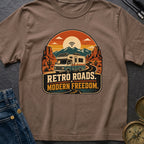 Retro Roads Modern Freedom - T-Shirt