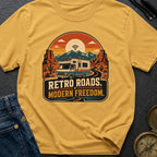 Retro Roads Modern Freedom - T-Shirt