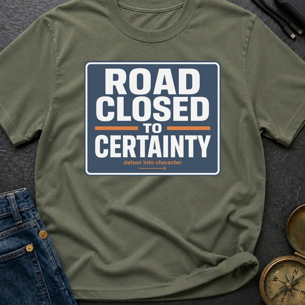 Road Closed To Certainty - T-Shirt