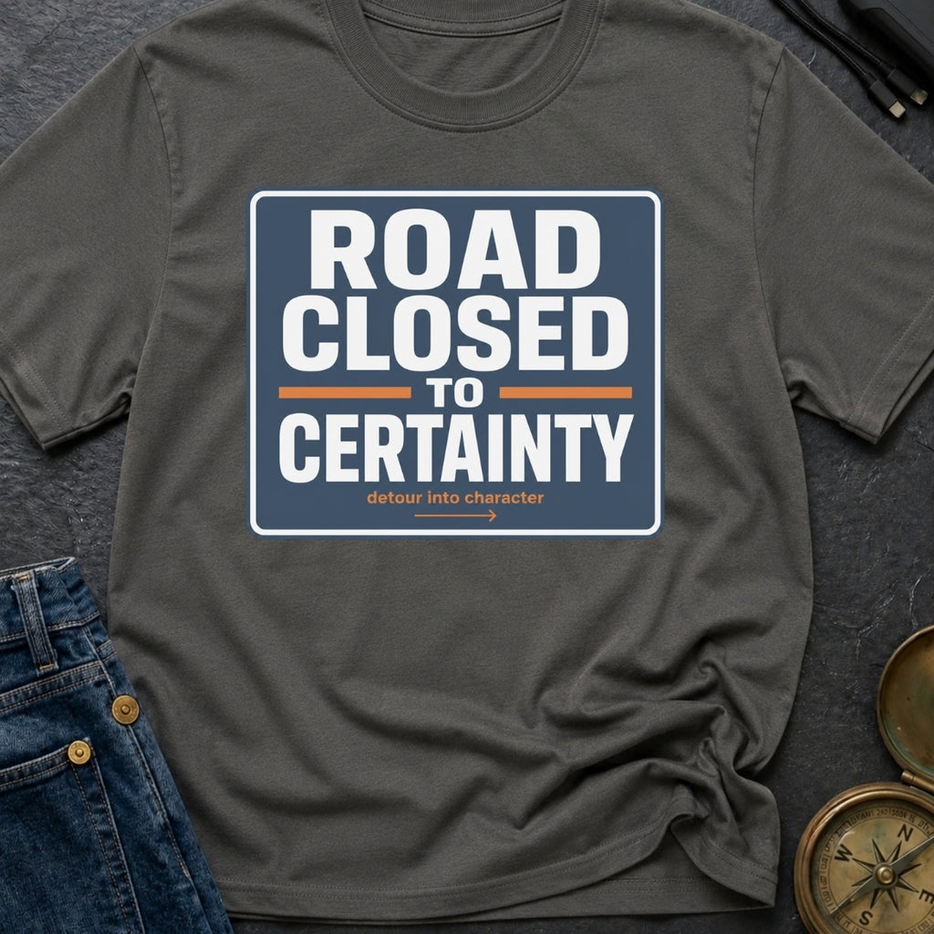 Road Closed To Certainty - T-Shirt