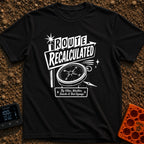No Map Just Vibes - T-Shirt in Black - A black and white illustration of a retro roadside sign reading "ROUTE...