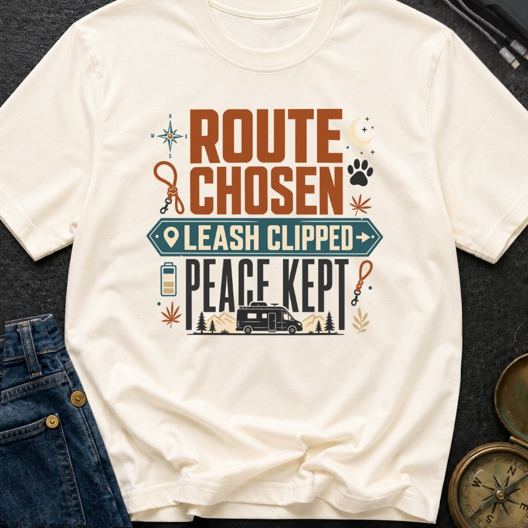 Leash Clipped Peace Kept - T-Shirt