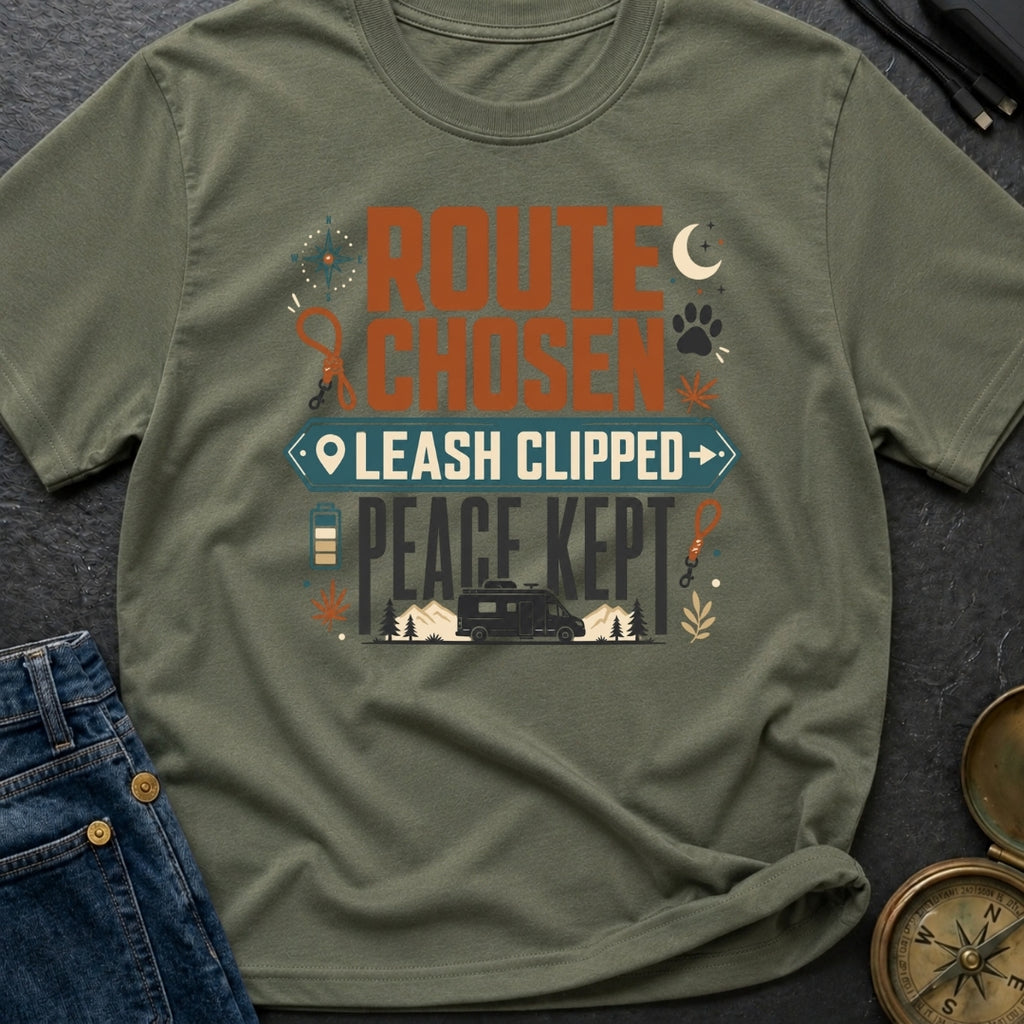 Leash Clipped Peace Kept - T-Shirt