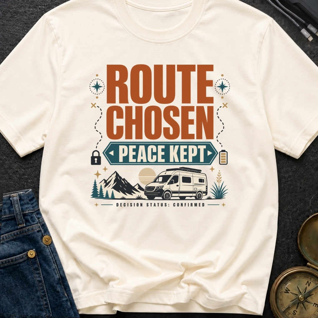 Route Chosen Peace Kept - T-Shirt