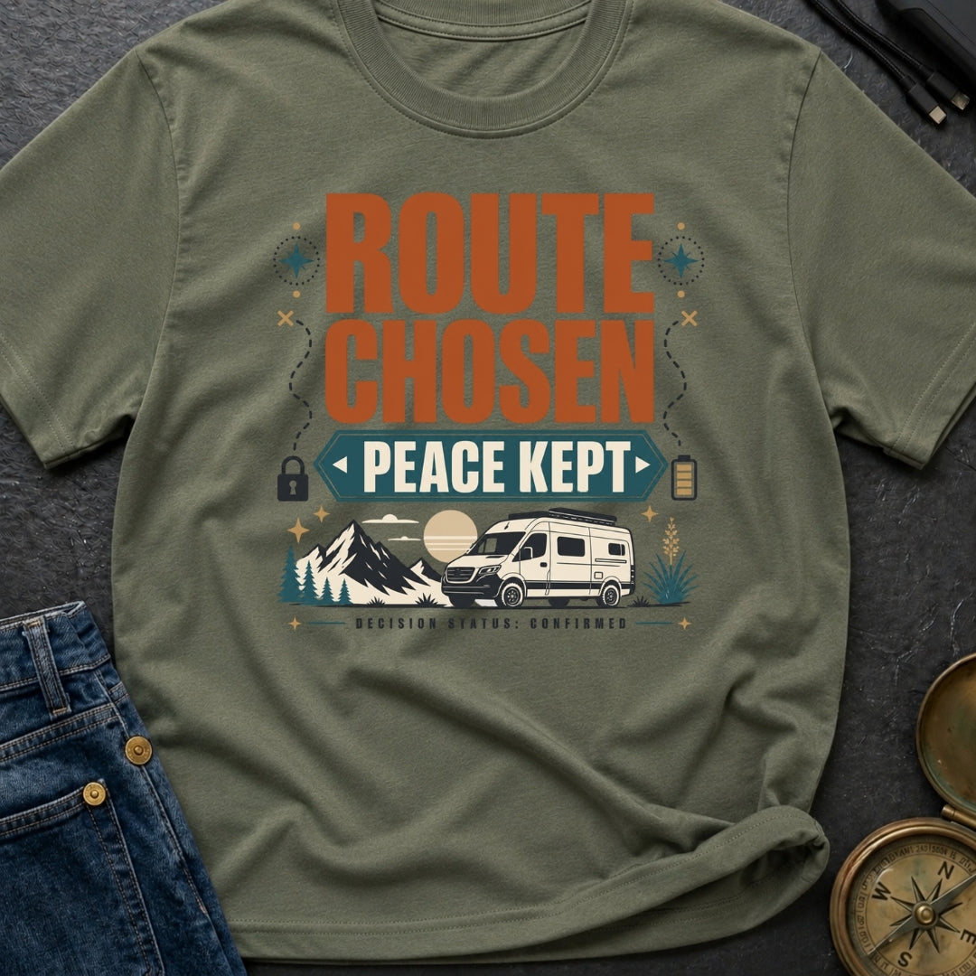 Route Chosen Peace Kept - T-Shirt