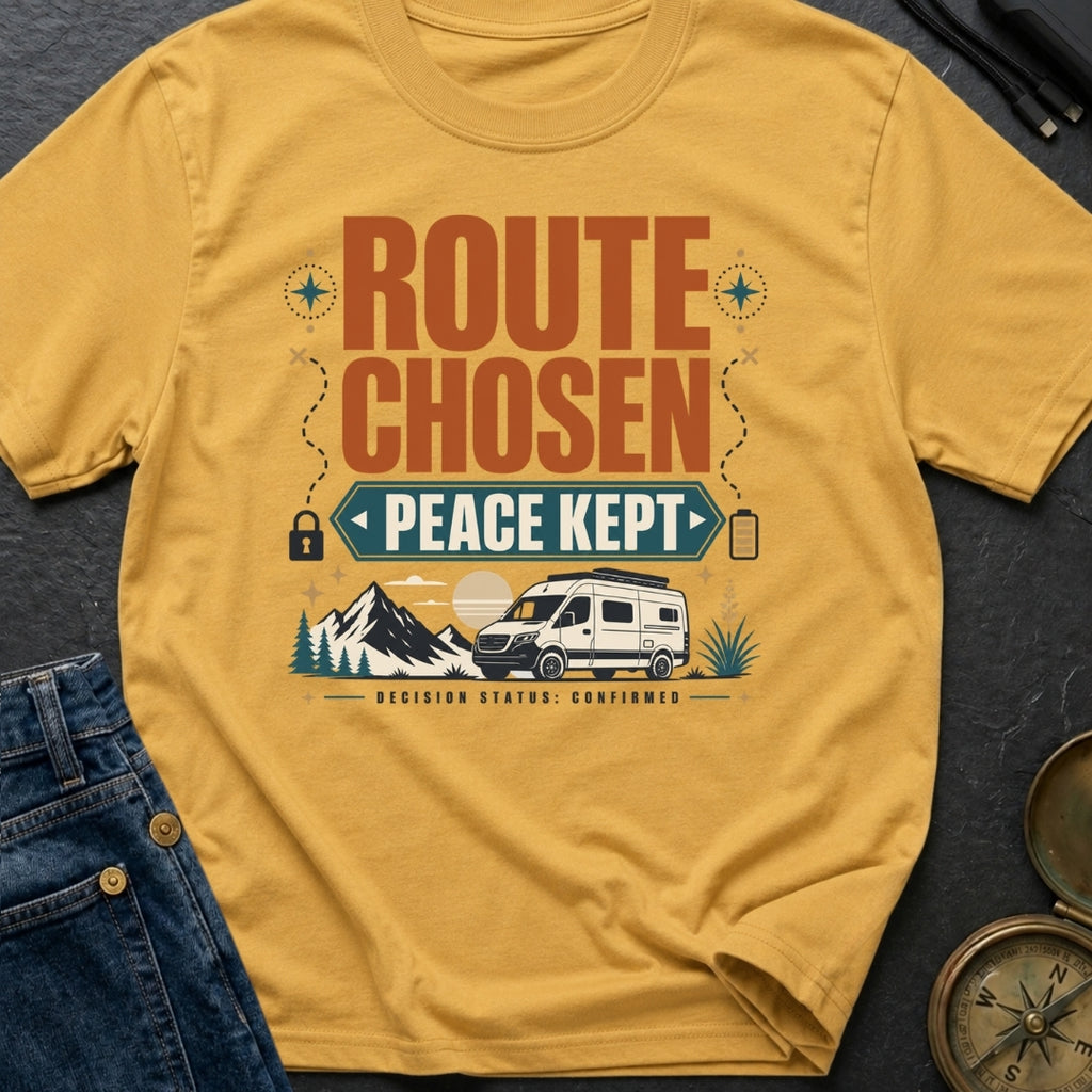 Route Chosen Peace Kept - T-Shirt