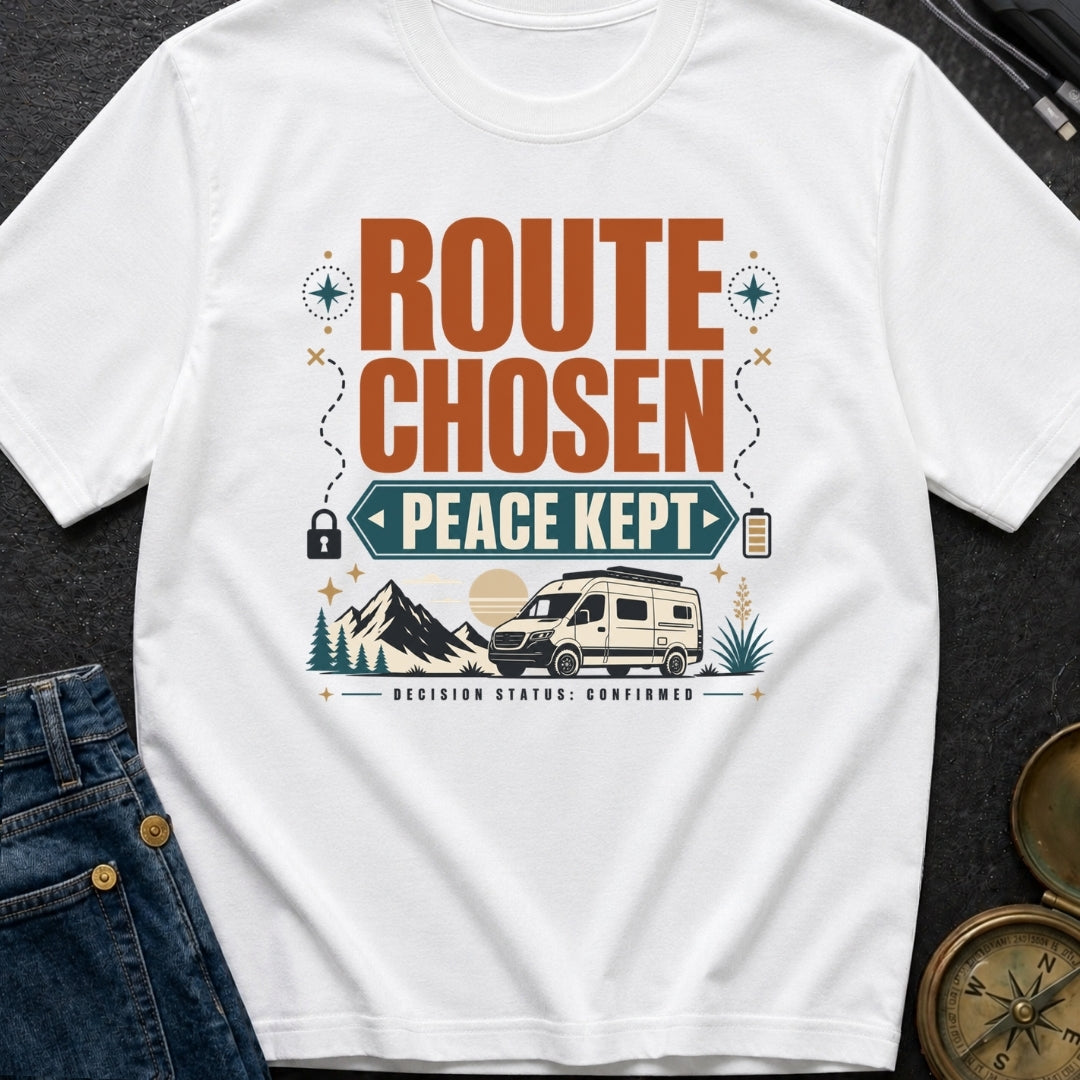 Route Chosen Peace Kept - T-Shirt