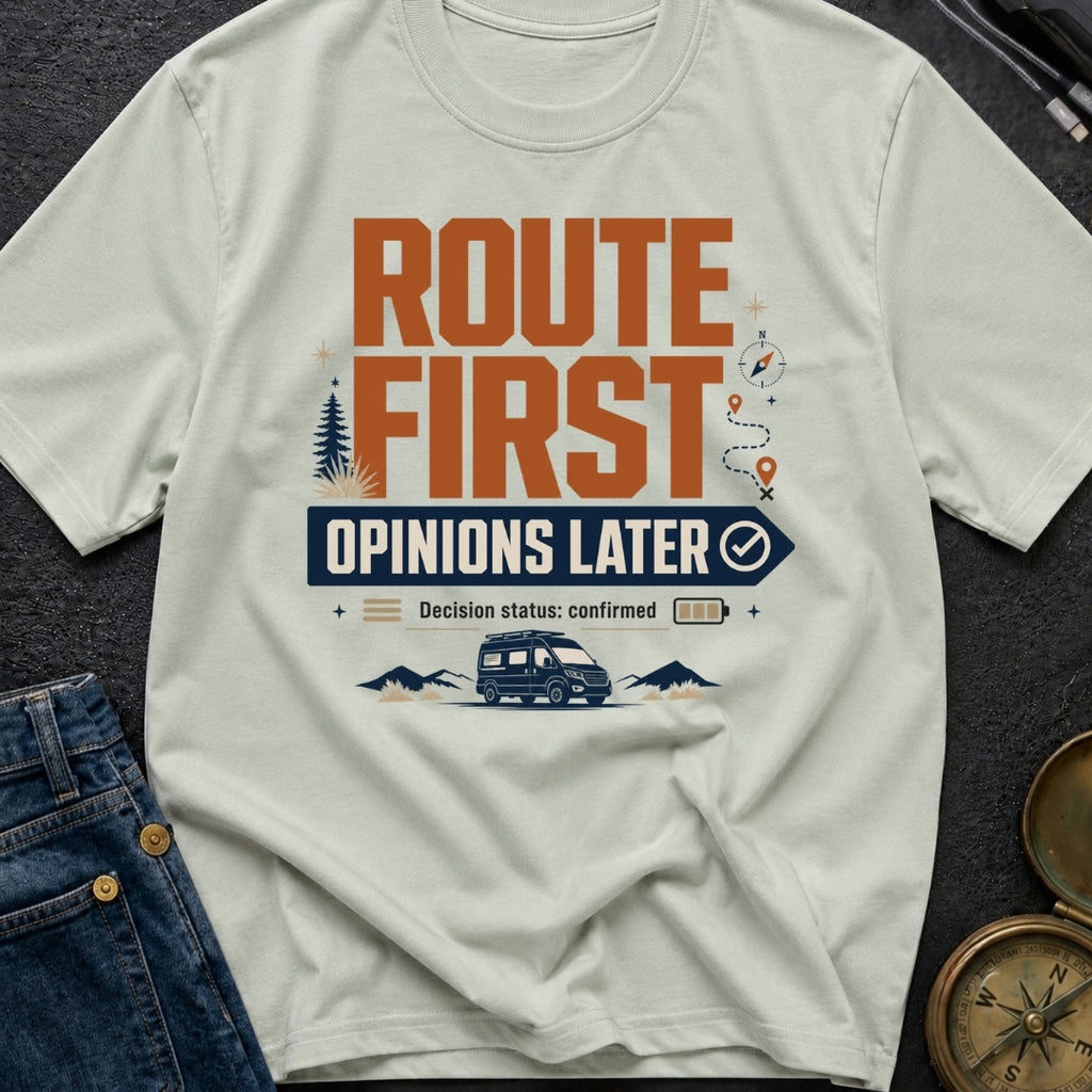 Route First Opinions Later - T-Shirt