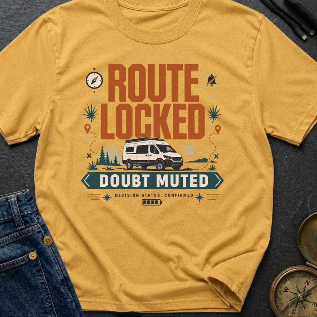 Route Locked Doubt Muted - T-Shirt