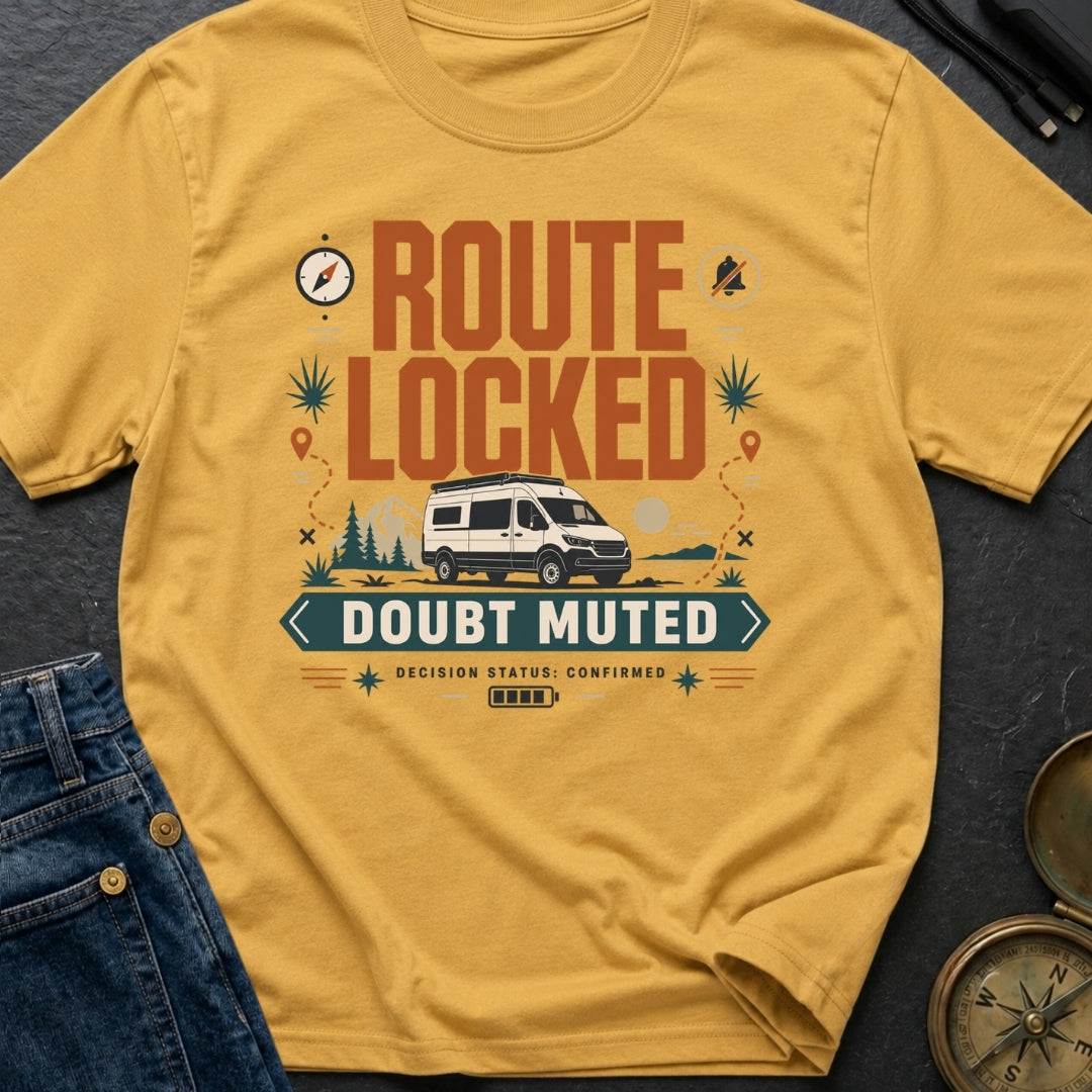 Route Locked Doubt Muted - T-Shirt