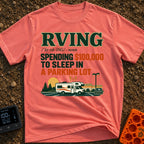 Recreational Spending Vehicle - T-Shirt in Watermelon - A graphic displaying a dictionary definition for "RVING" that...