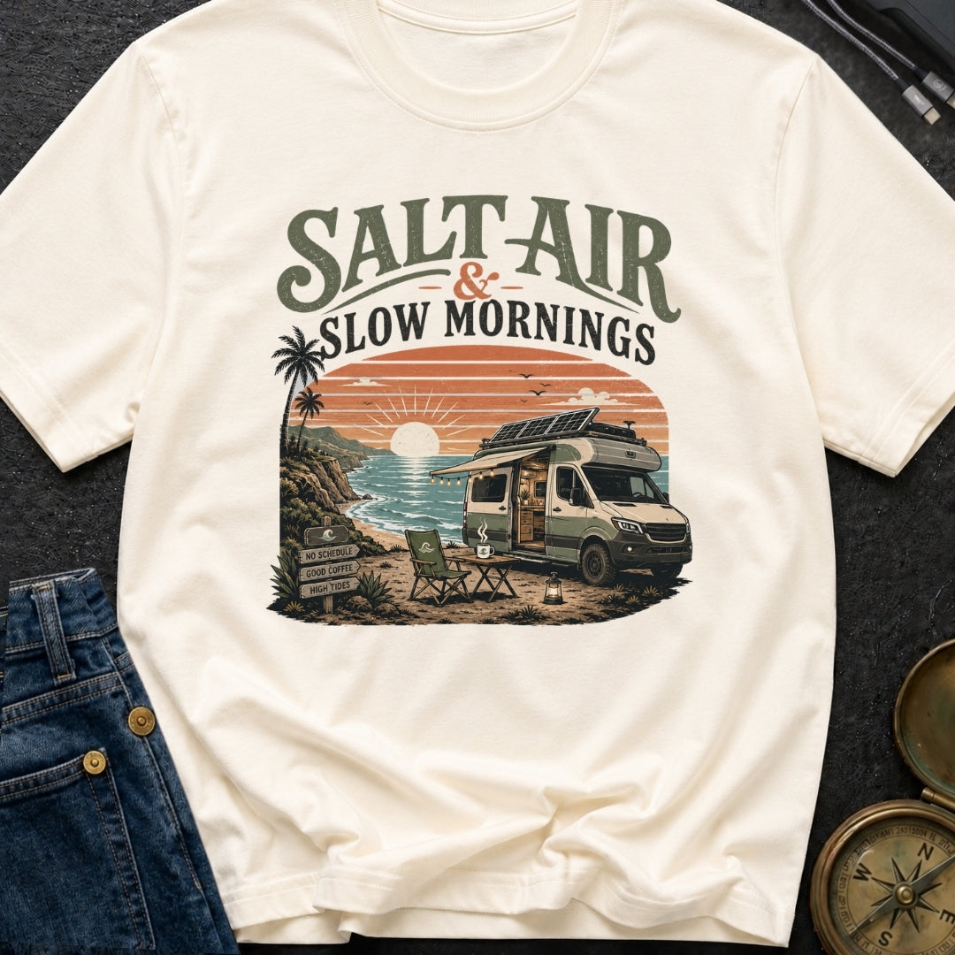 Sunrise Sips & Sea - T-Shirt