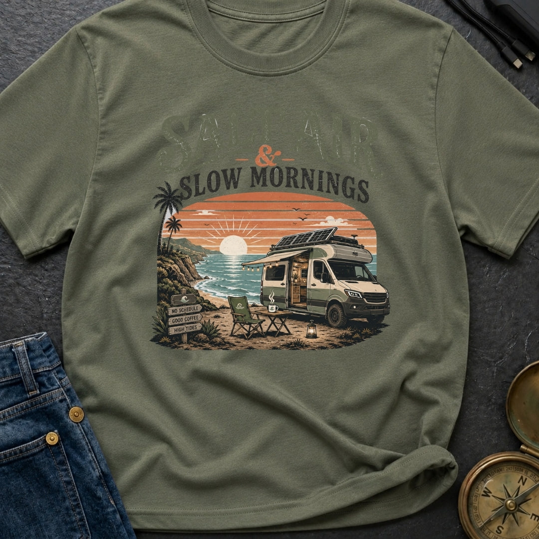 Sunrise Sips & Sea - T-Shirt