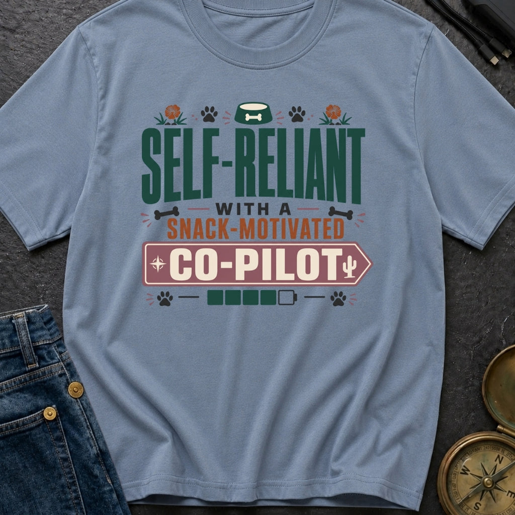 Snack Motivated Co Pilot - T-Shirt