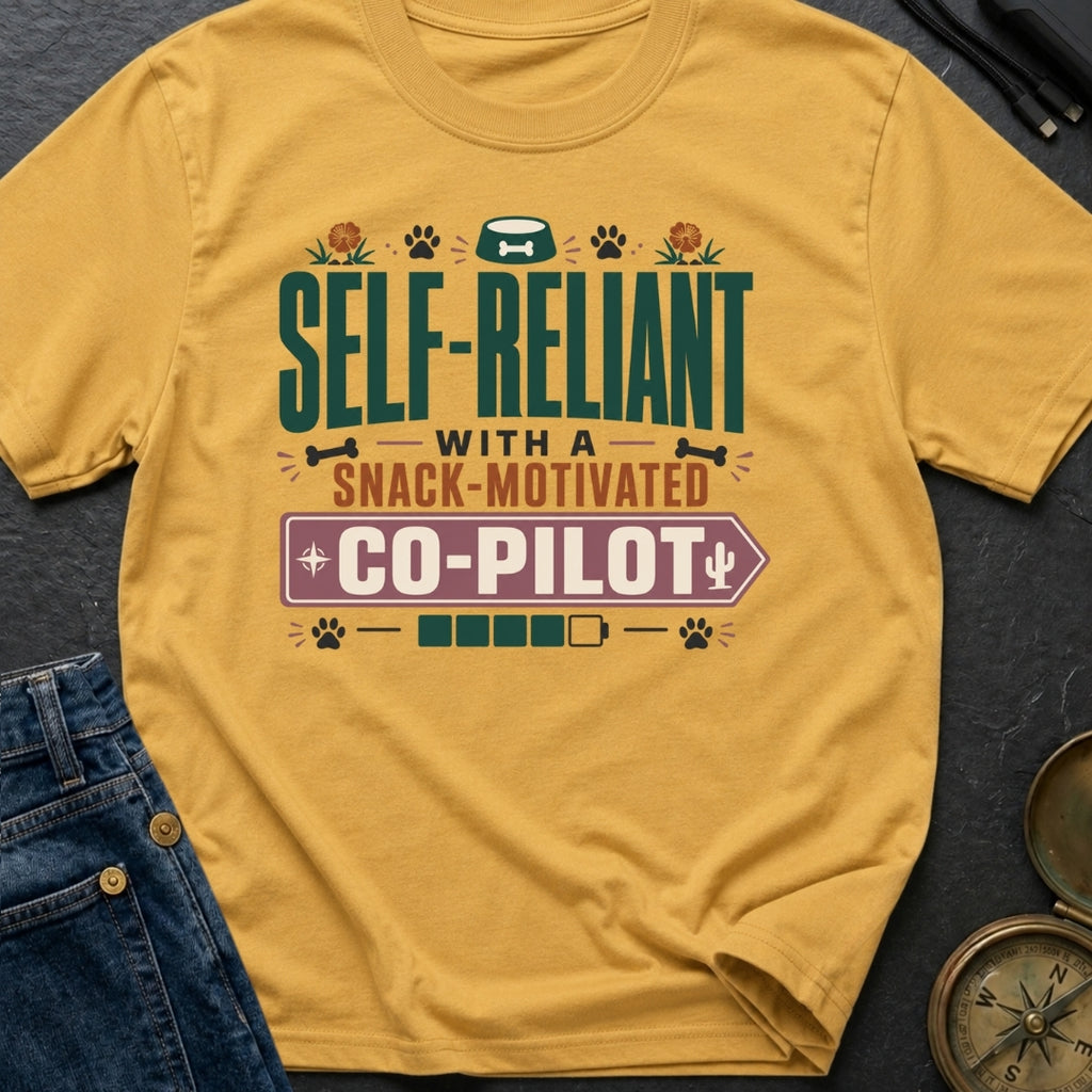 Snack Motivated Co Pilot - T-Shirt