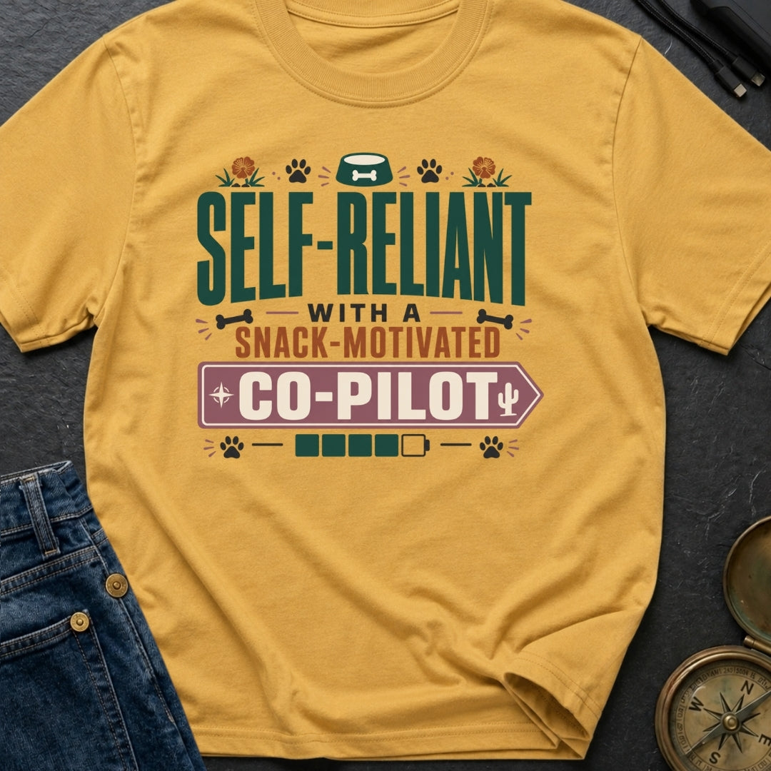 Snack Motivated Co Pilot - T-Shirt