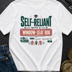 Self Reliant With A Window Seat Dog - T-Shirt