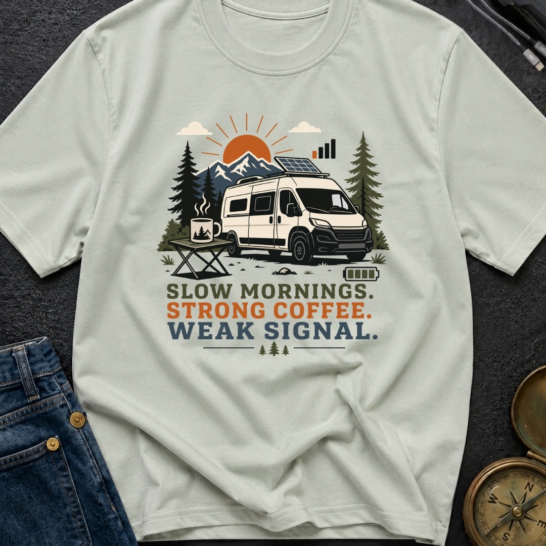 Strong Coffee Weak Signal - T-Shirt