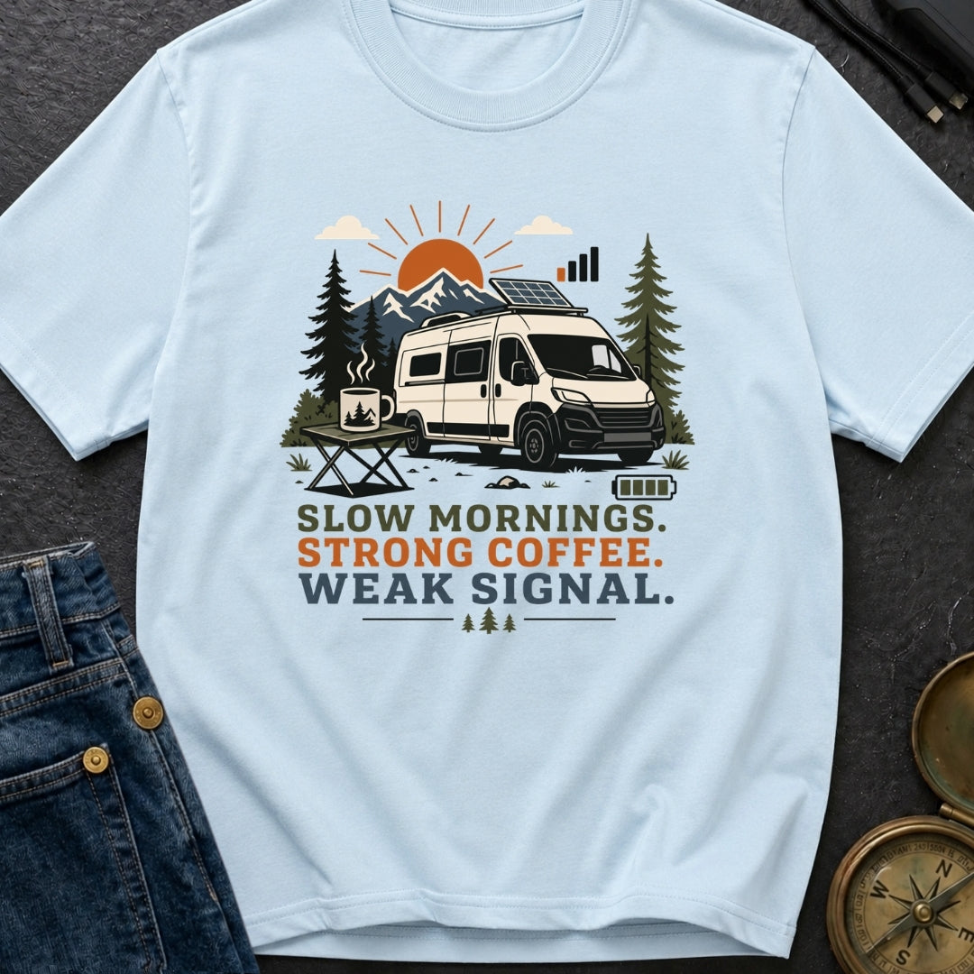 Strong Coffee Weak Signal - T-Shirt