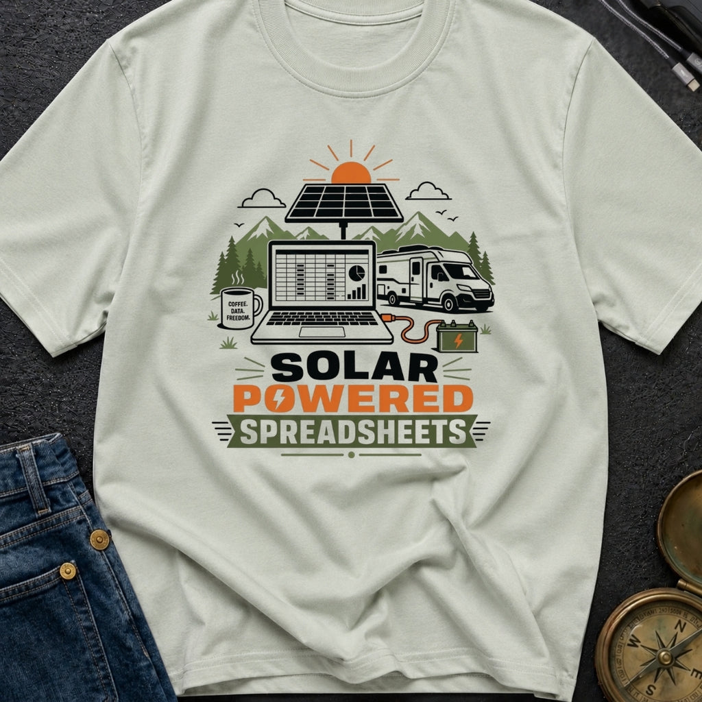 Solar Powered Spreadsheets - T-Shirt